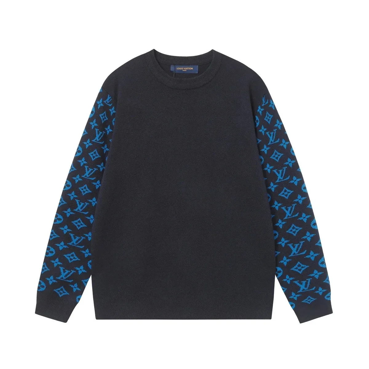 Louis Vuitton Louis Vuitton Monogram Black/Blue Sweater Black