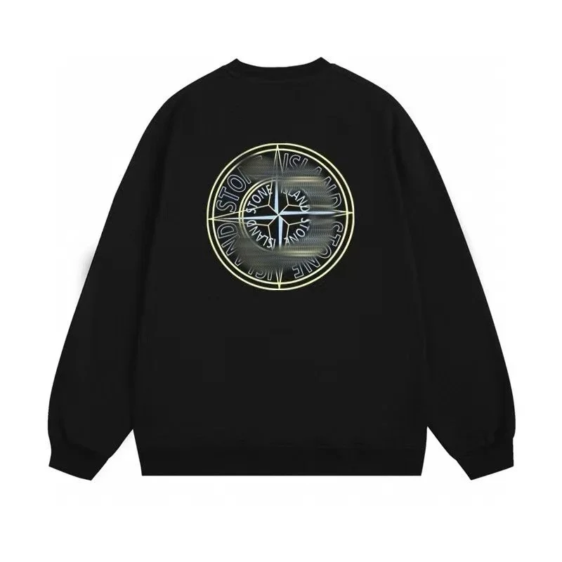 Stone Island Stone Island Black Compass Logo Sweatshirt Black