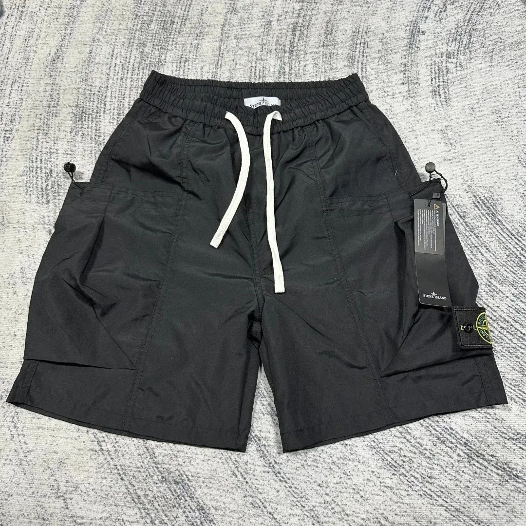 Stone Island Stone Island Black Cargo Shorts Black