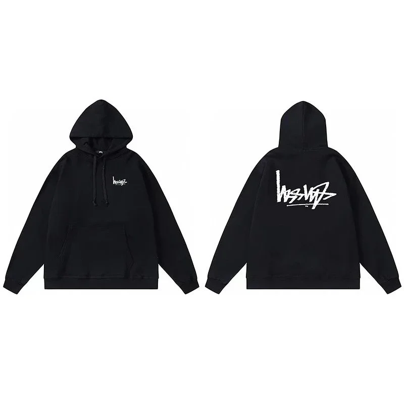 Other Black WSVDS Hoodie with Front and Back Graphic Black - 1