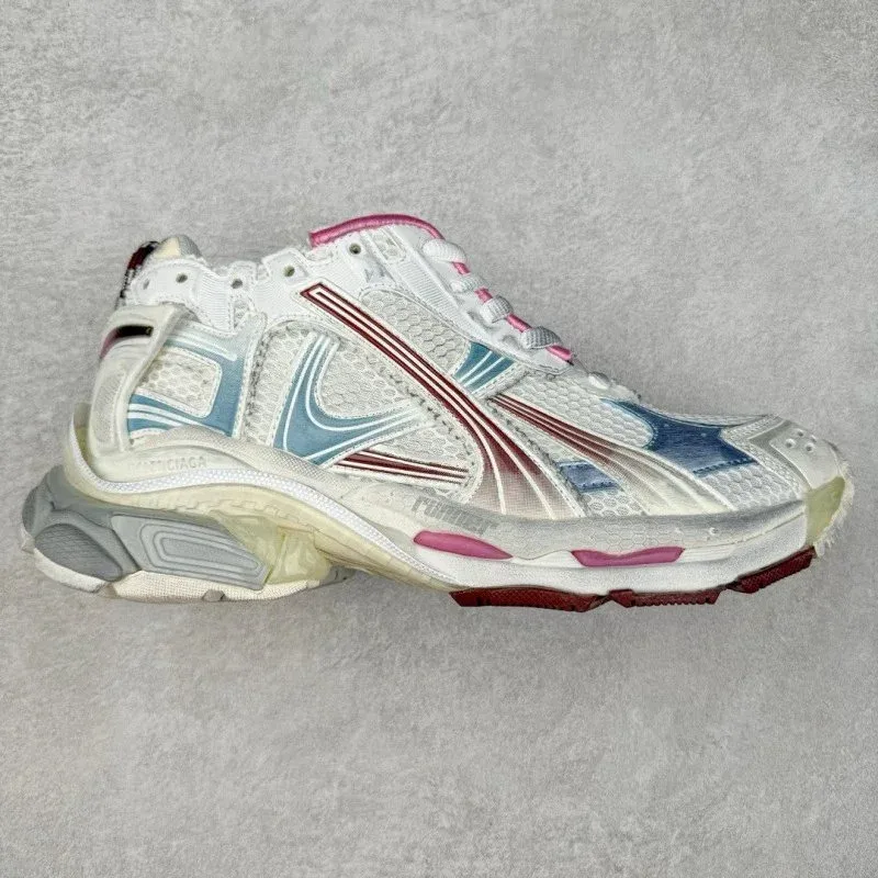 Balenciaga Balenciaga Triple S White Pink Blue Sneakers White - 1