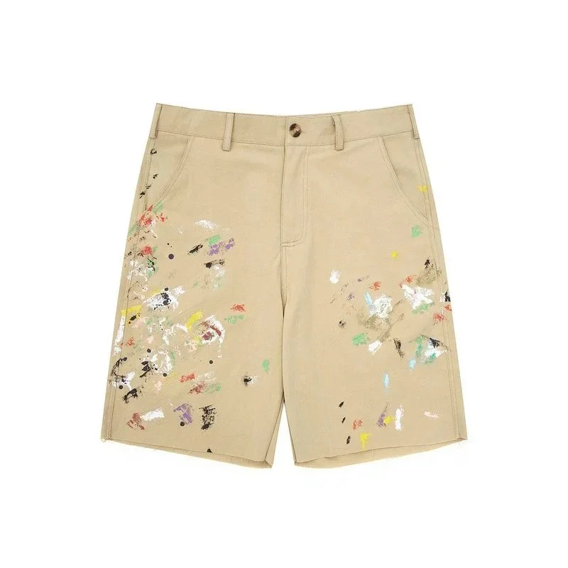 Other Beige Multicolor Splatter Shorts Beige - 1