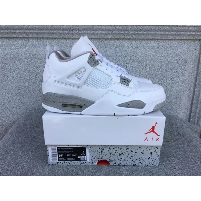 Jordan Jordan Air Jordan 4 White Cement Sneakers White