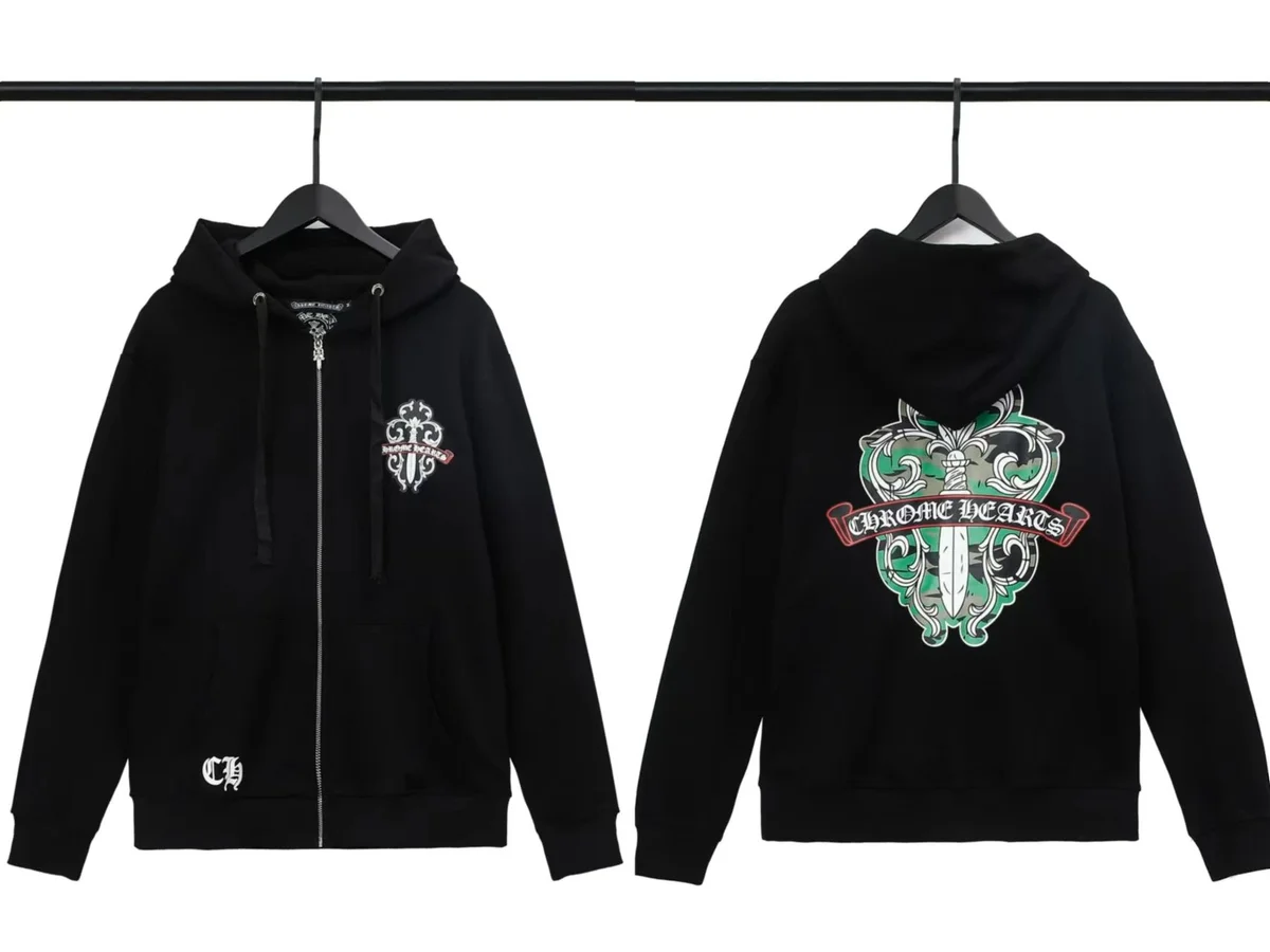 Chrome Hearts Chrome Hearts CH Cross Black Zip-Up Hoodie Black