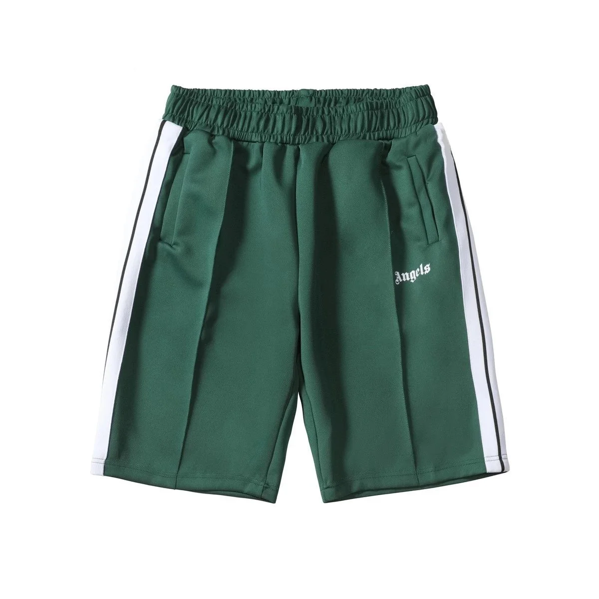 Palm Angels Palm Angels Track Green 'Angels' Shorts Green - 1