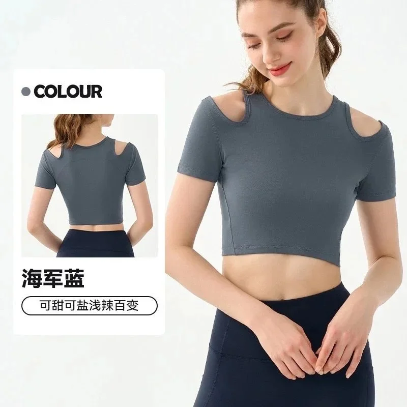 Other Navy Cutout Crop Top Athletic Wear Navy - 1