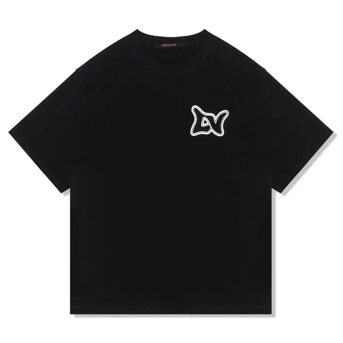 Louis Vuitton Louis Vuitton Monogram Black Irregular Logo T-Shirt Black