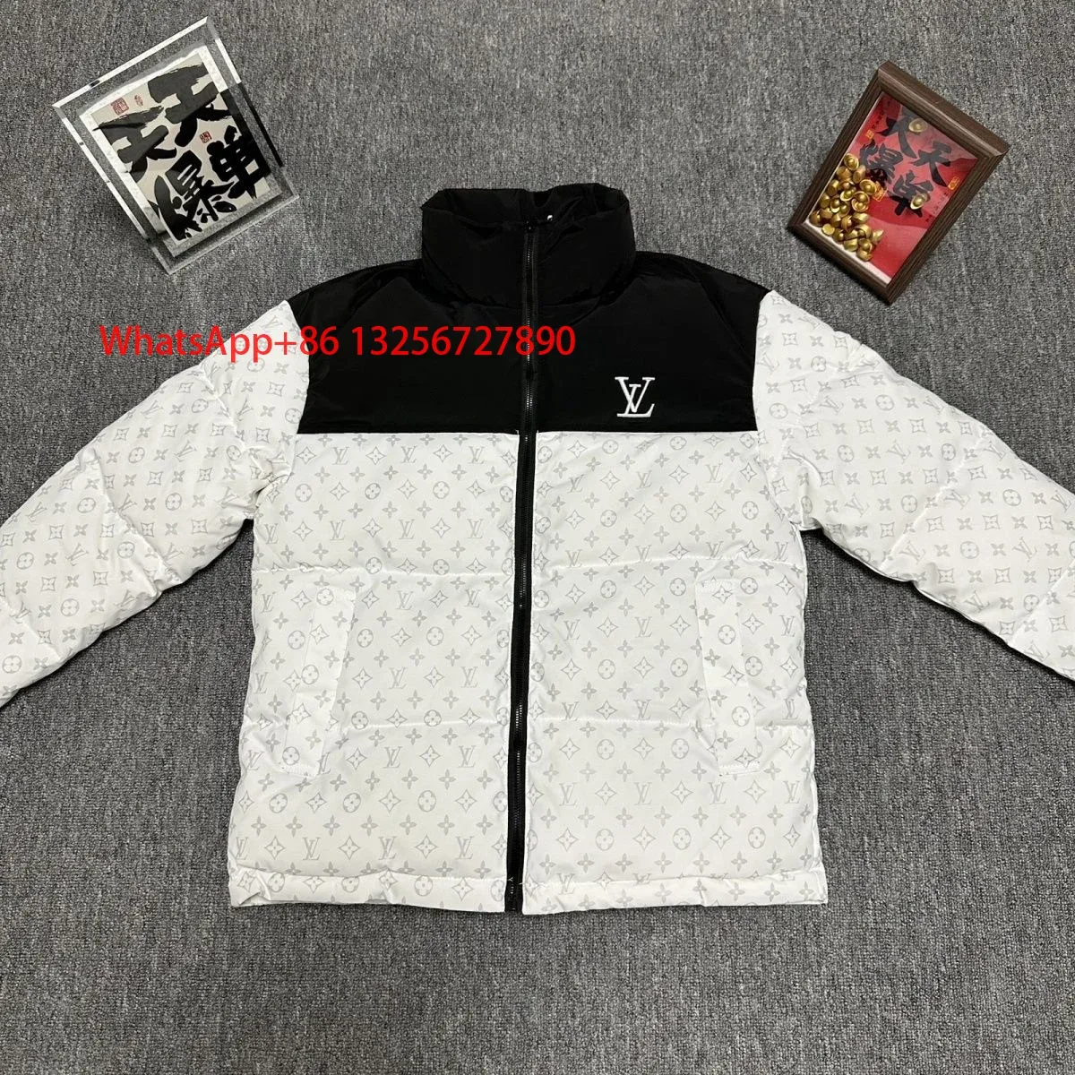 Louis Vuitton Louis Vuitton Monogram White/Black Puffer Jacket White
