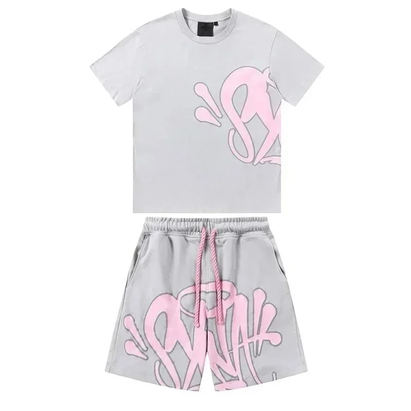 Other Light Grey Pink Graffiti Print Set Top Quality Grey - 1