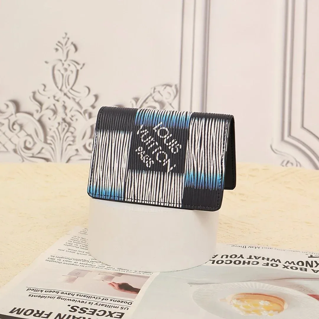 Louis Vuitton Monogram Tabi Držák karty modro/černý