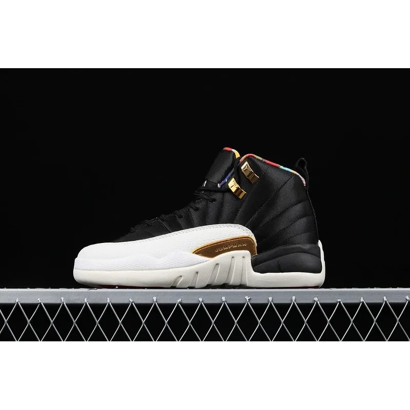 Jordan Air Jordan Air Jordan 12 Black Gold Sneakers Black