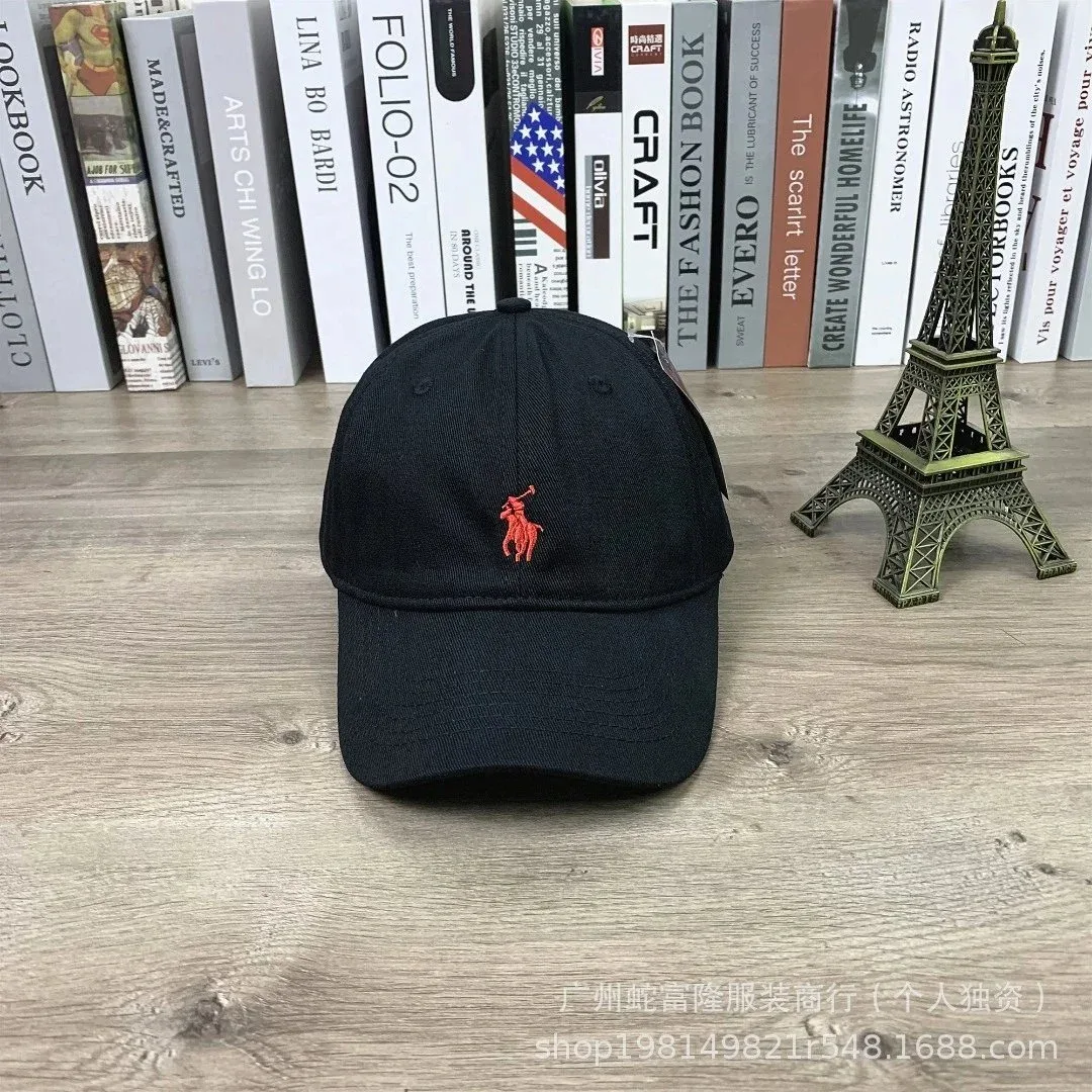 Polo Ralph Lauren Polo Ralph Lauren Black Red Logo Cap Black - 1