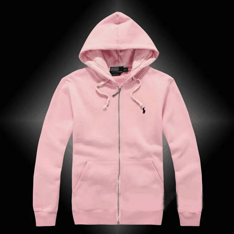 Polo Ralph Lauren Polo Ralph Lauren Big Pony Pink Zip-Up Hoodie Pink - 1