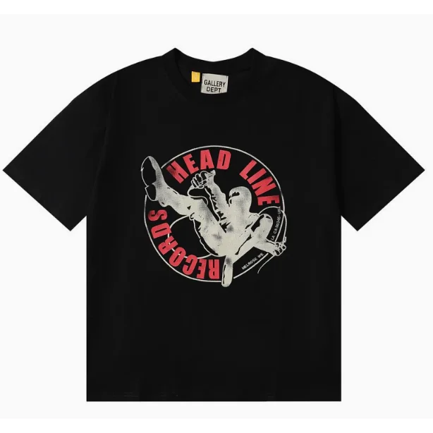 Gallery Dept. Gallery Dept. Head Line Records Black T-Shirt Black - 1