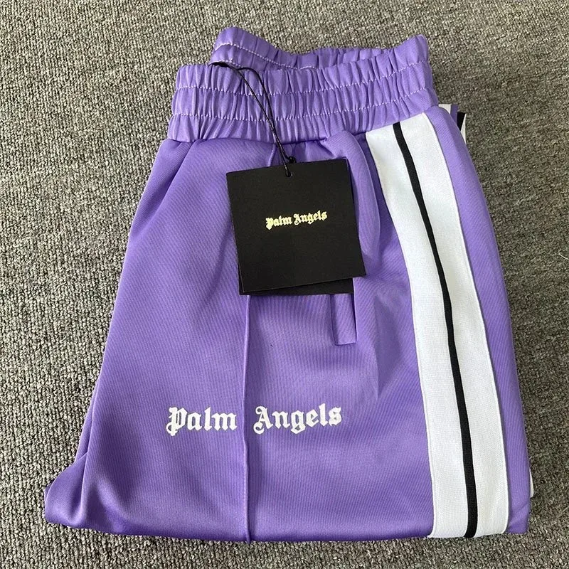Palm Angels Palm Angels Track Shorts Lilac Purple Purple - 1