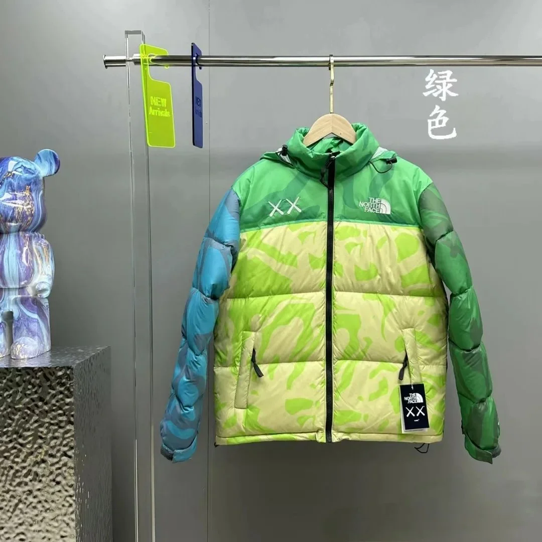 The North Face The North Face Nuptse XX Green Camo Parka Green - 1
