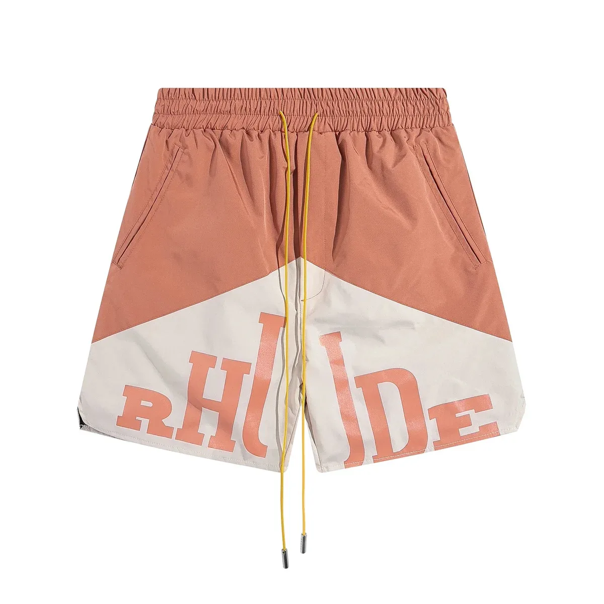 Rhude Rhude Rhecess Orange/White Shorts Orange - 1