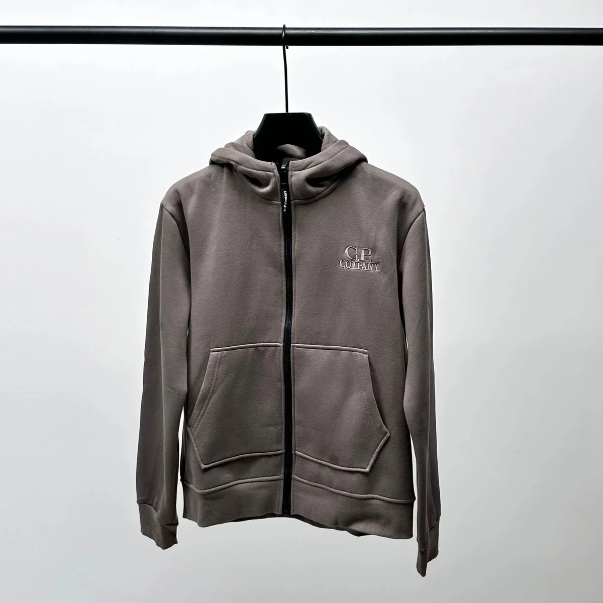CP Company CP Company Hoodie Zip-Up Dark Grey Grey - 1
