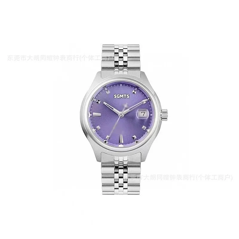 Other SGMTS Purple Dial Stainless Steel Watch Purple - 1