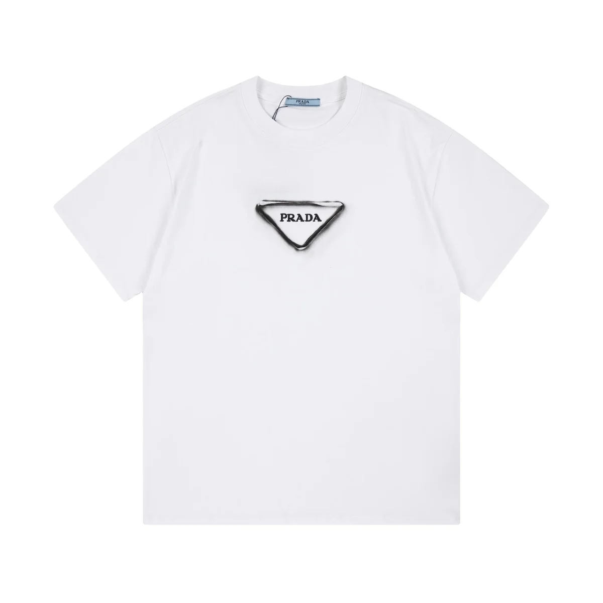Prada Prada Triangle Logo 33 White T-Shirt White