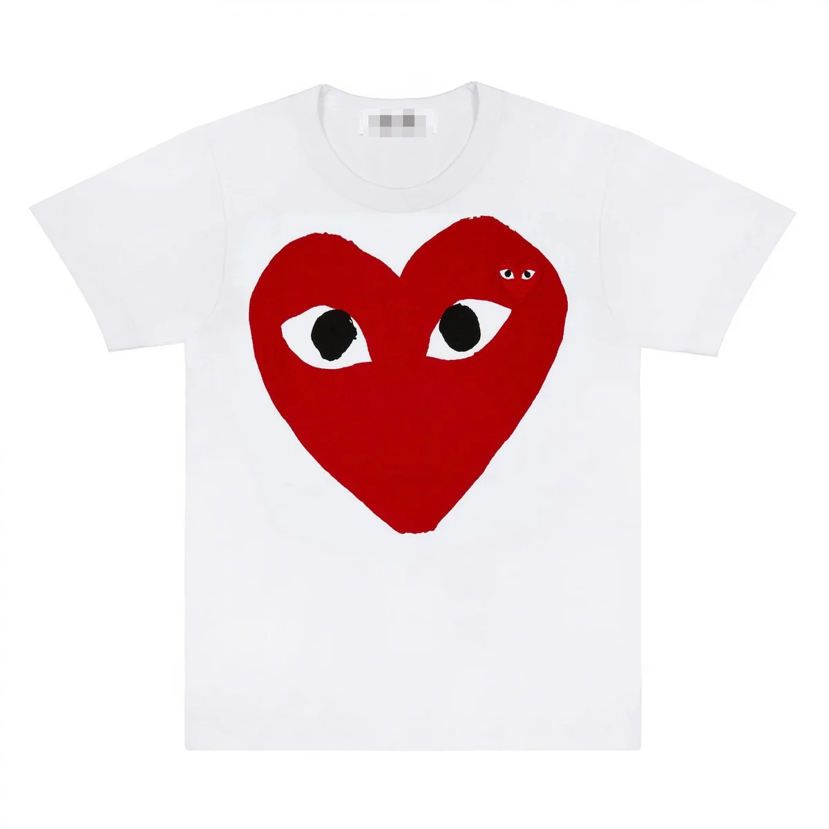 Comme des Garçons Comme des Garçons Heart T-Shirt White with Red Heart White - 1