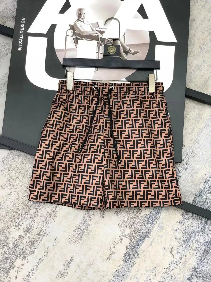 Fendi Fendi FF Monogram Brown Logo Shorts Brown