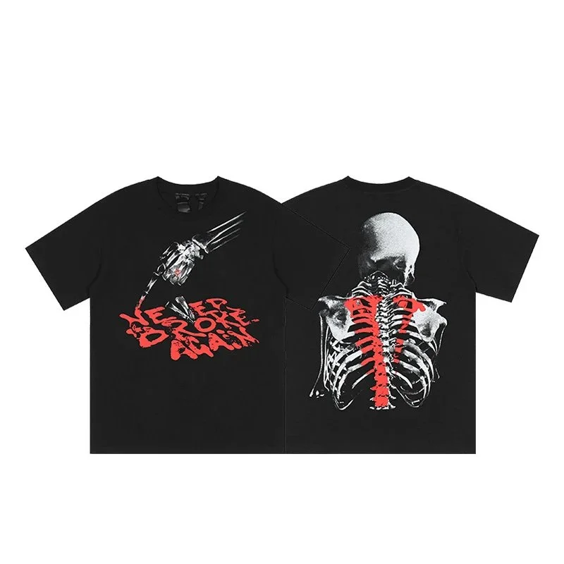 Other Black 'Never Broke Again' Skeleton T-Shirt Black - 1