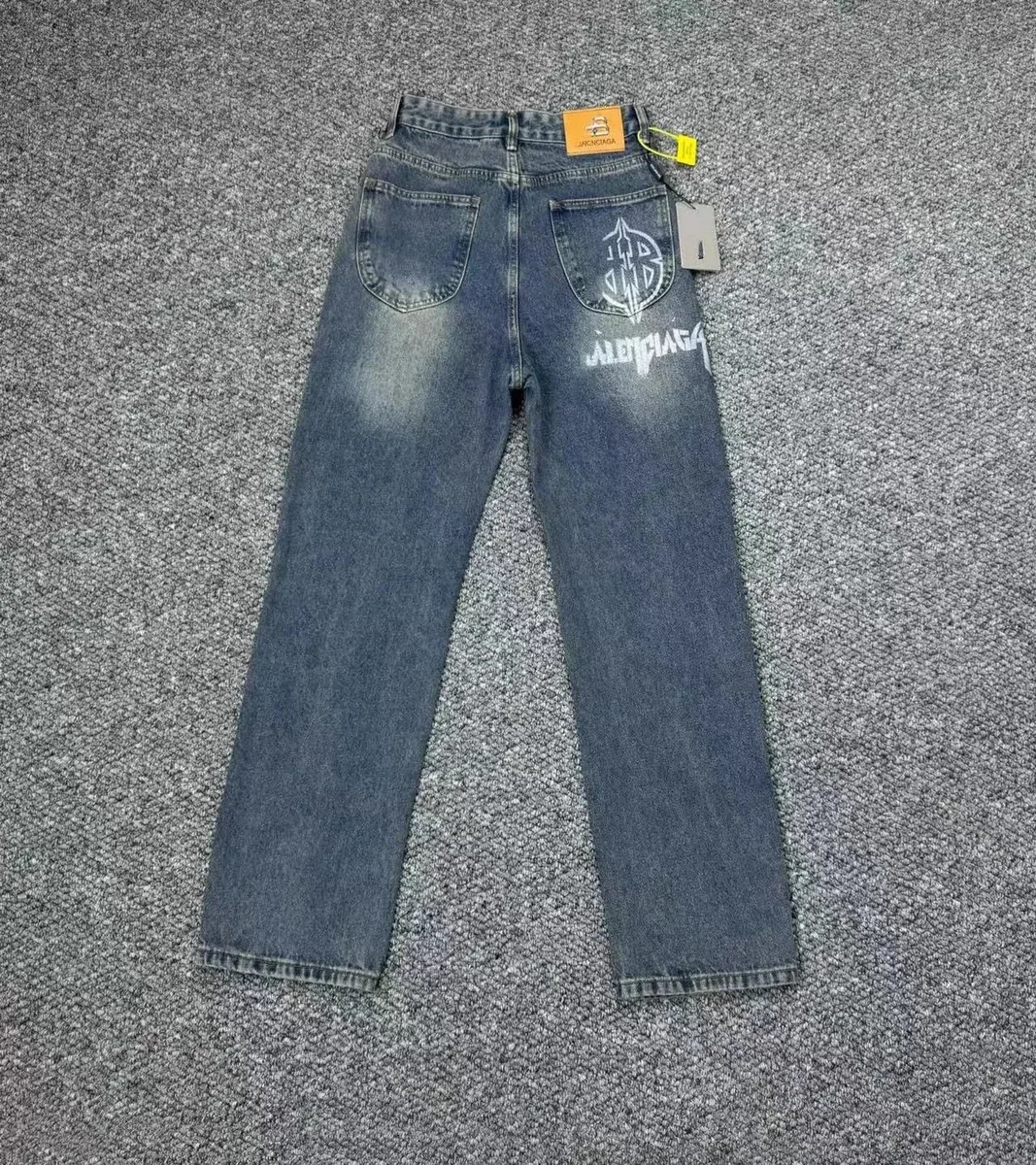 Balenciaga Balenciaga Relaxed Fit Denim Jeans 743 Blue Blue