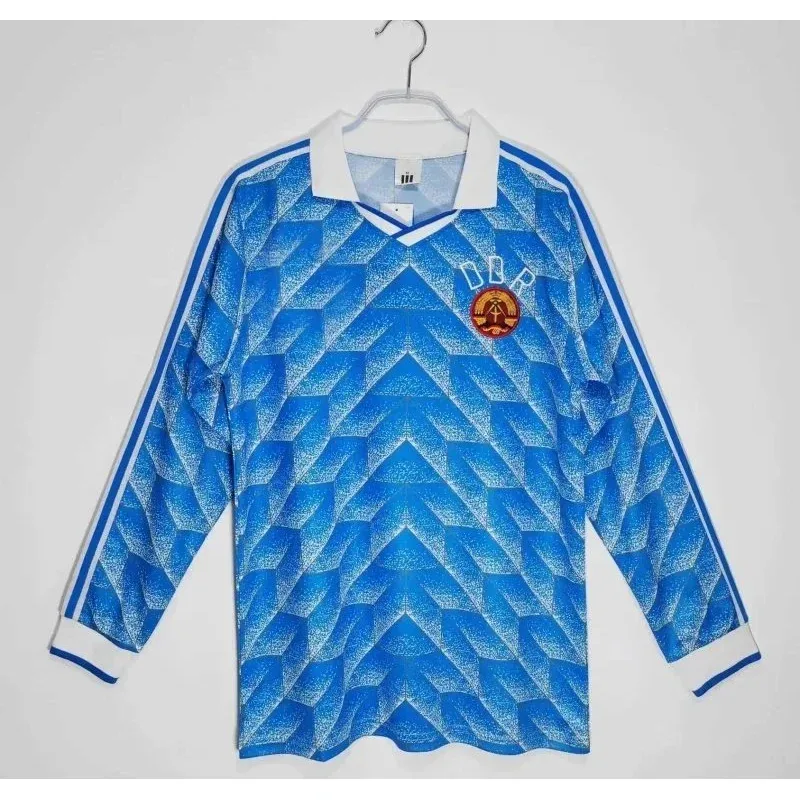 Adidas Adidas Classic Football Long Sleeve Jersey Blue White Blue - 1
