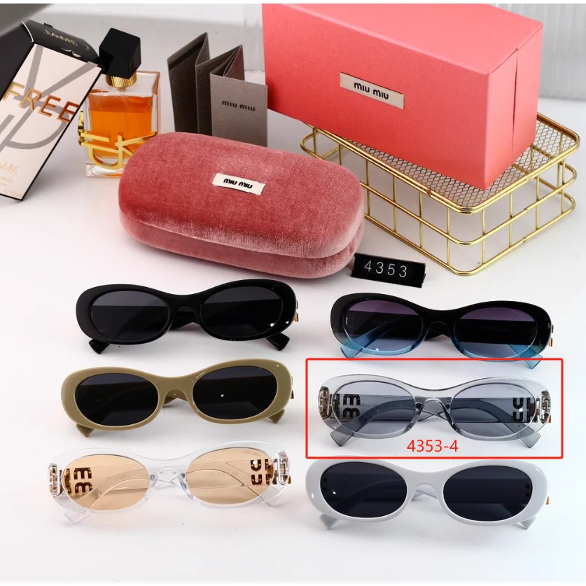 Miu Miu Miu Miu 4353-4 Cat-Eye Sunglasses Grey - 1