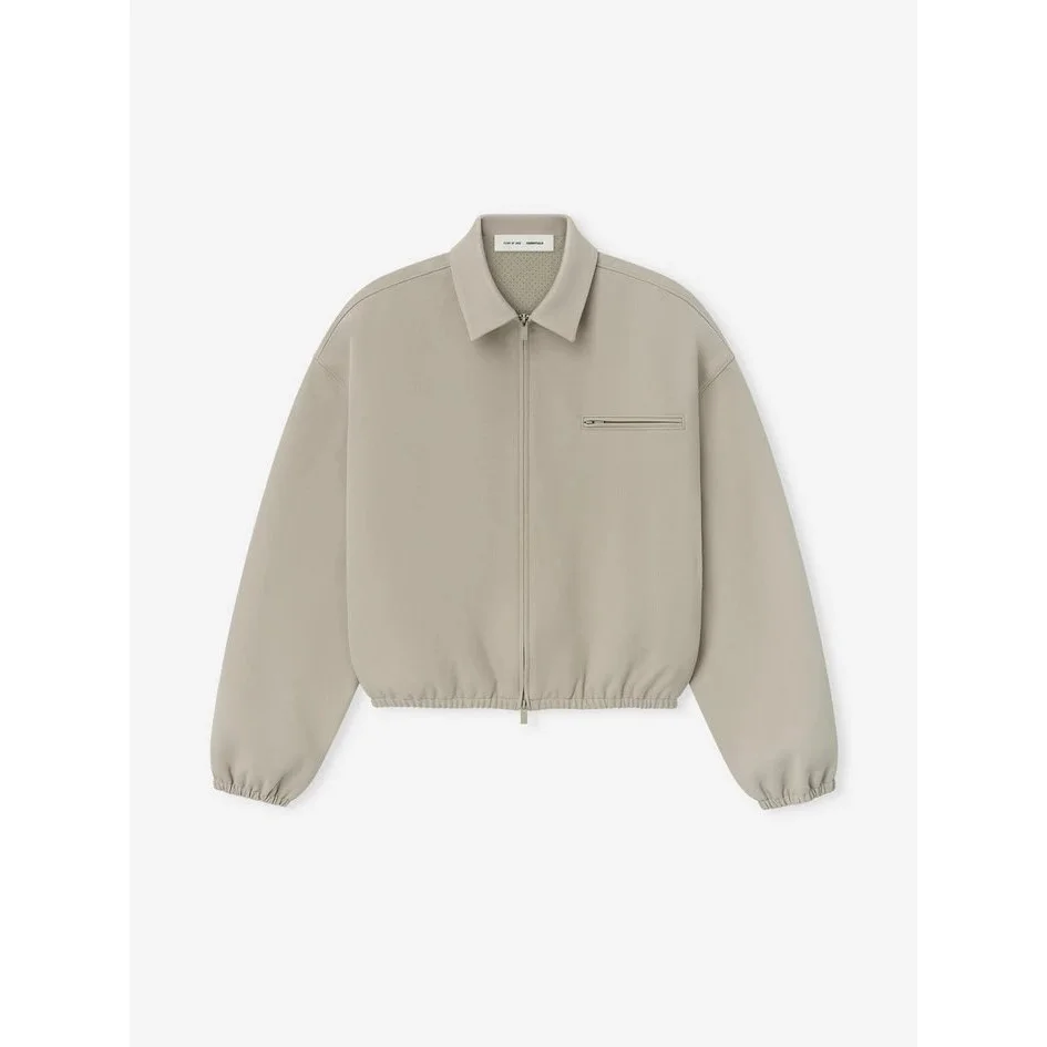 Other Khaki Zip-Up Jacket with Chest Pocket Beige