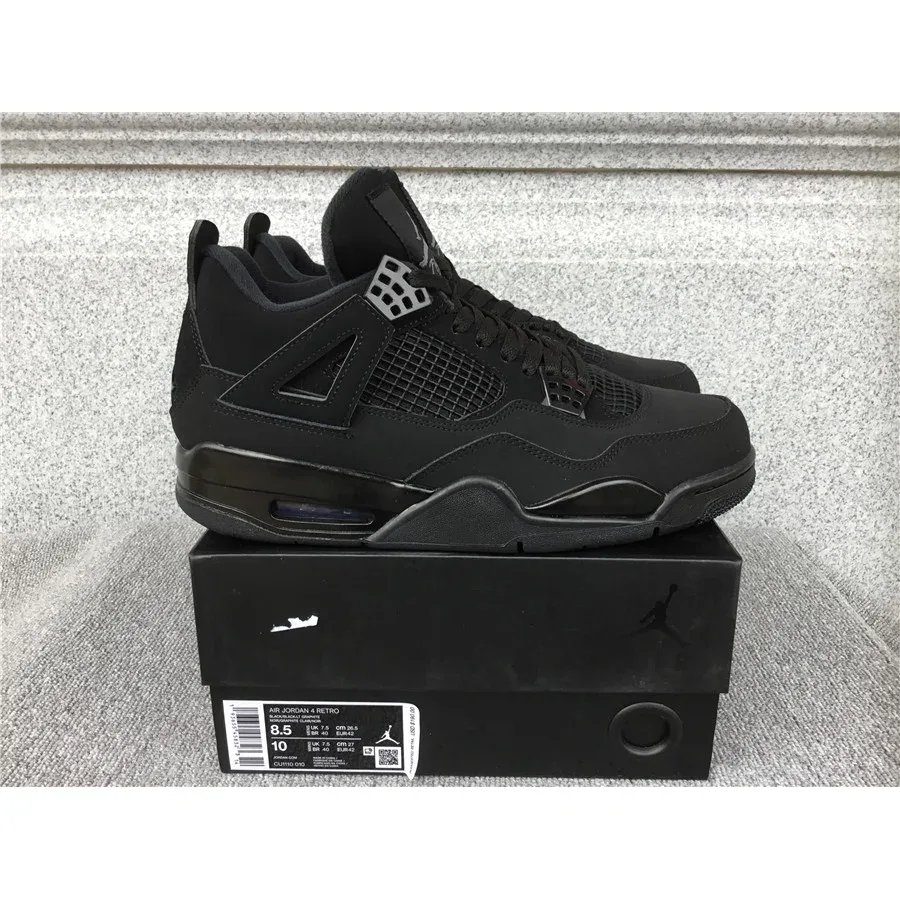 Jordan Jordan Air Jordan 4 Retro Triple Black Sneakers Black
