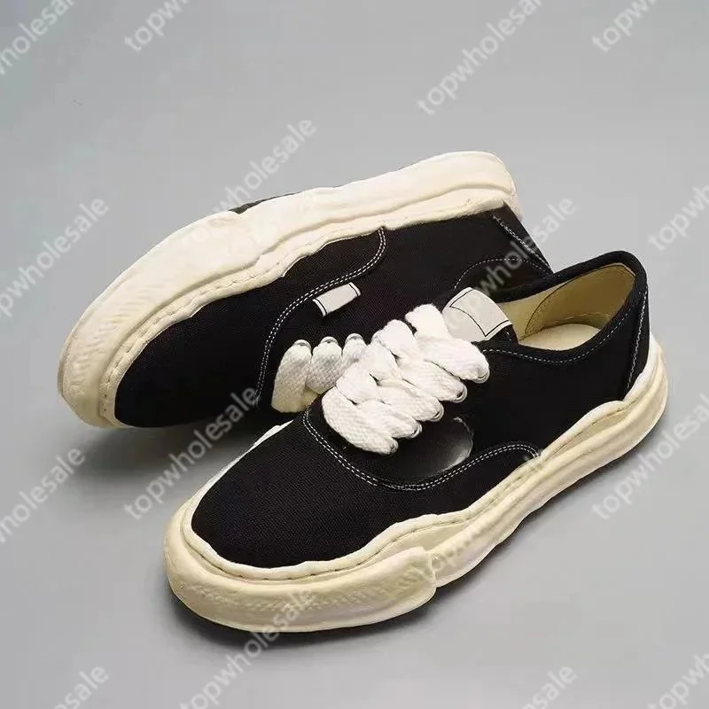 Maison Mihara Yasuhiro Maison Mihara Yasuhiro OG Style 36 Black Canvas Sneakers Black - 1