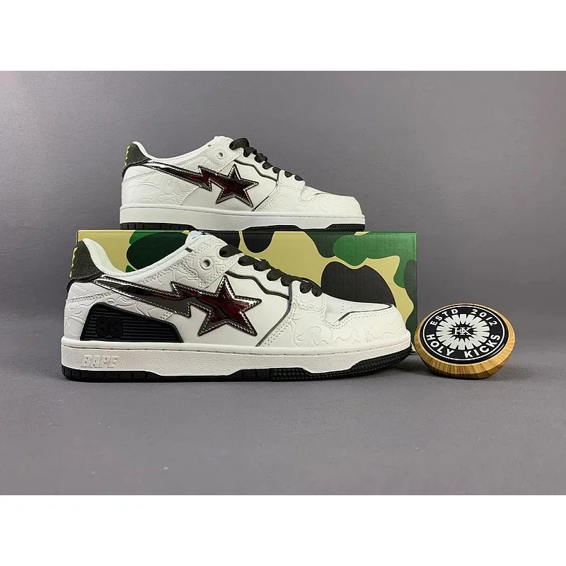 A Bathing Ape A Bathing Ape BAPE STA ABC Camo White Sneakers White - 1
