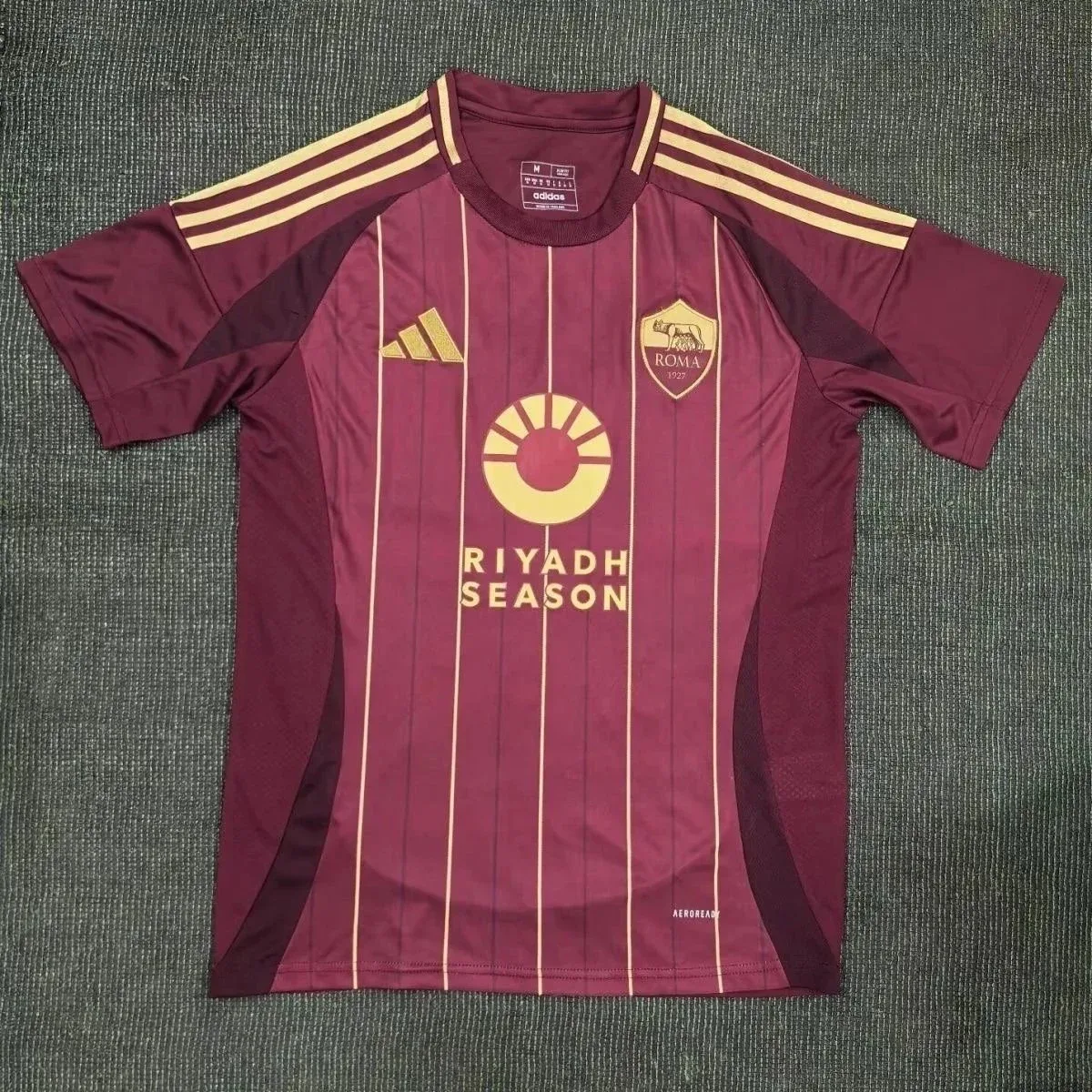 Adidas Adidas Serie A 11 Maroon/Gold Soccer Jersey Red