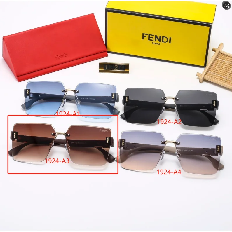 Fendi Fendi Iconic 1924-A3 Gradient Sunglasses Brown
