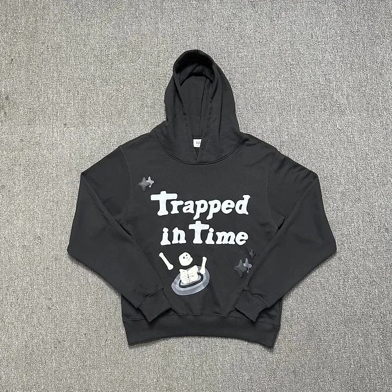 Other Black Trapped in Time Graphic Hoodie Black - 1