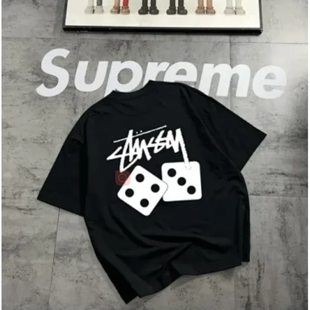 Stussy Stussy Stüssy Dice Black T-Shirt Black - 1