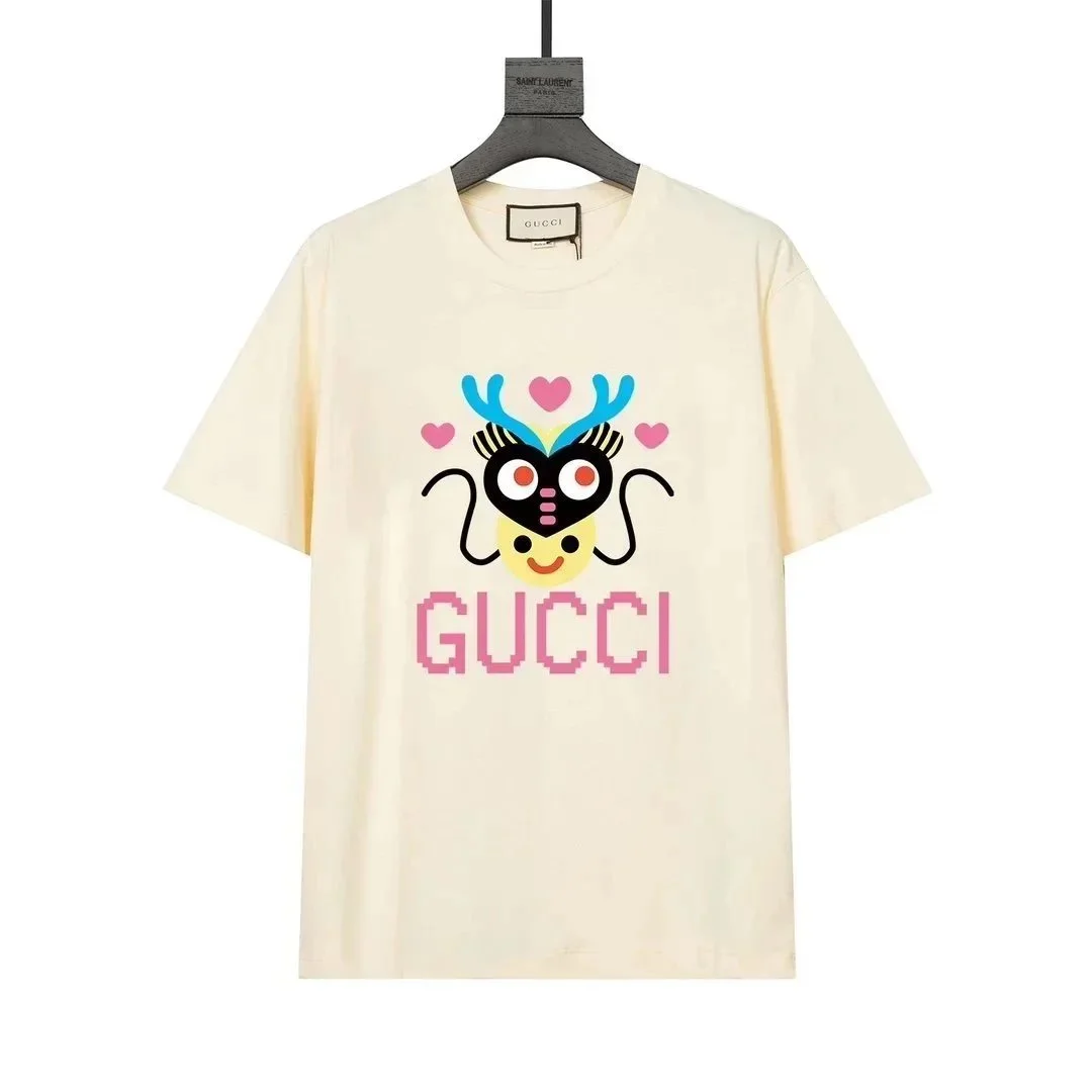 Gucci Gucci Printed T-Shirt in Cream Cream