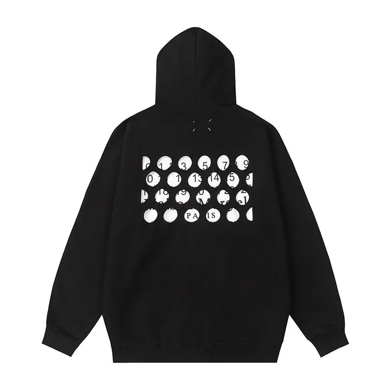 Palm Angels Palm Angels Black Hoodie with Paris Print Black - 1