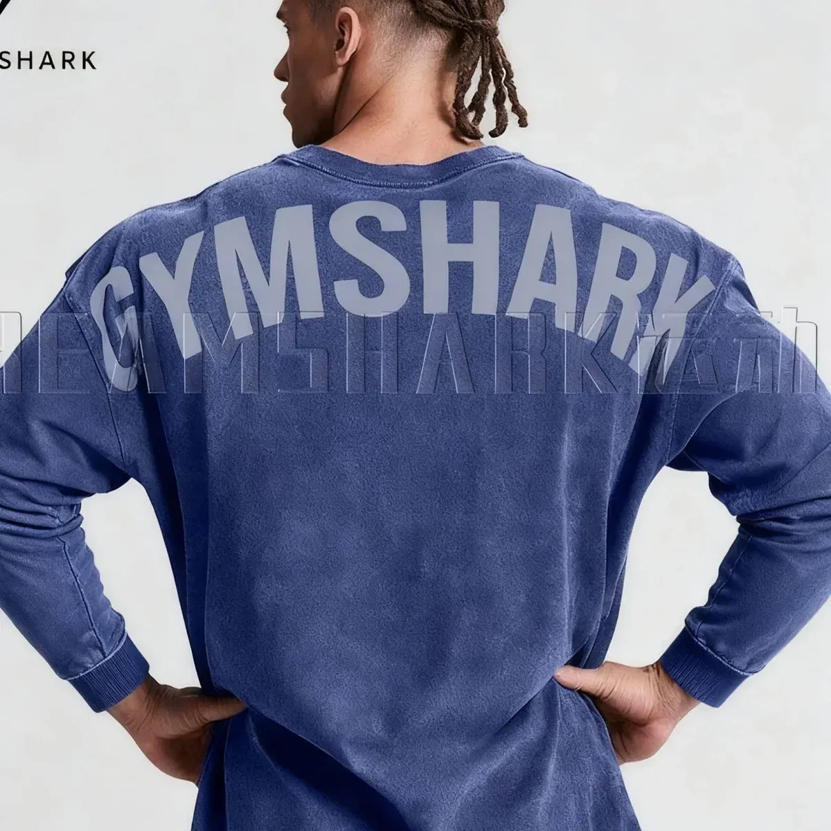 Other Gymshark Oversized Crewneck Sweatshirt Navy Navy - 1
