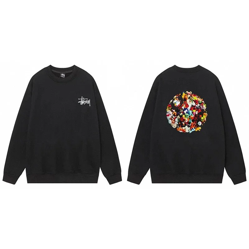 Stussy Stussy Stüssy Bear Black Hoodie Black - 1