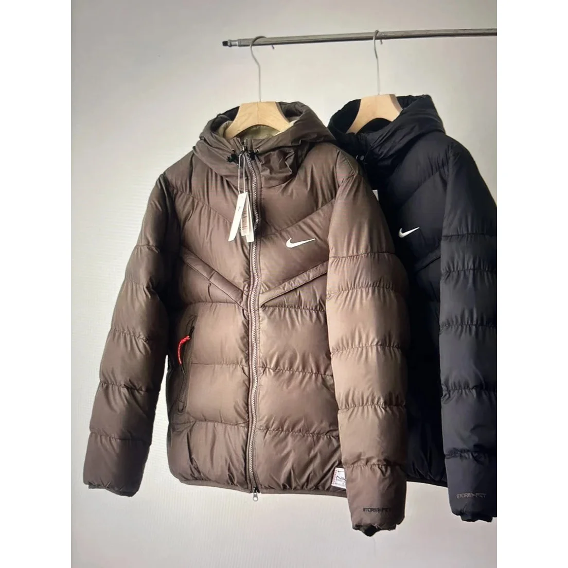 Nike Nike Air Force 1 Brown Puffer Jacket Brown - 1