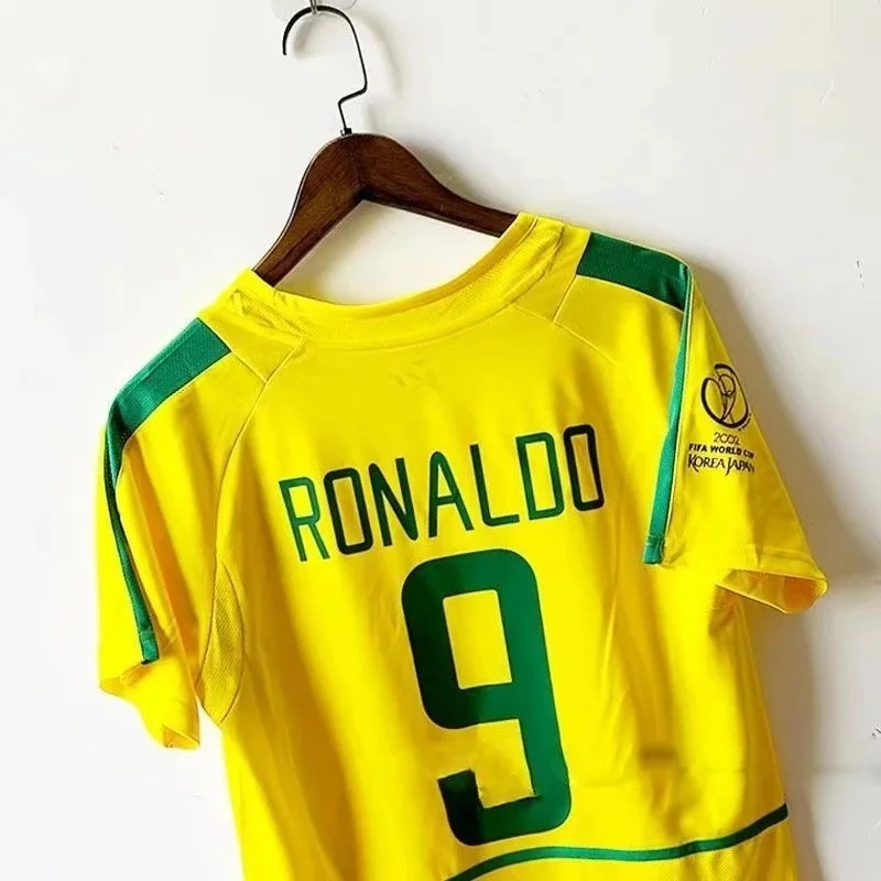 Other Brazil Home Jersey 02 Ronaldo 9 Football Shirt Yellow - 1