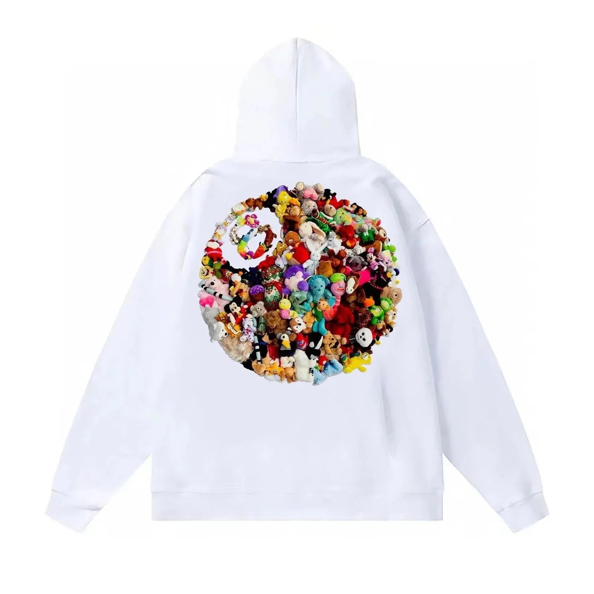 Gorillaz Gorillaz BB-036 Plush Circle White Hoodie White - 1