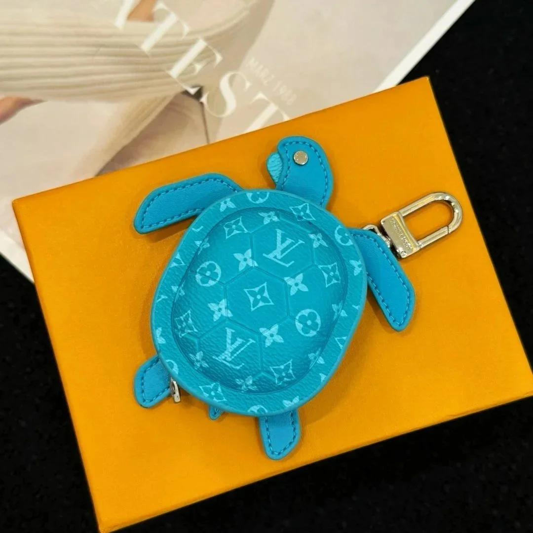 Louis Vuitton Niebieska saszetka na klucze Turtle