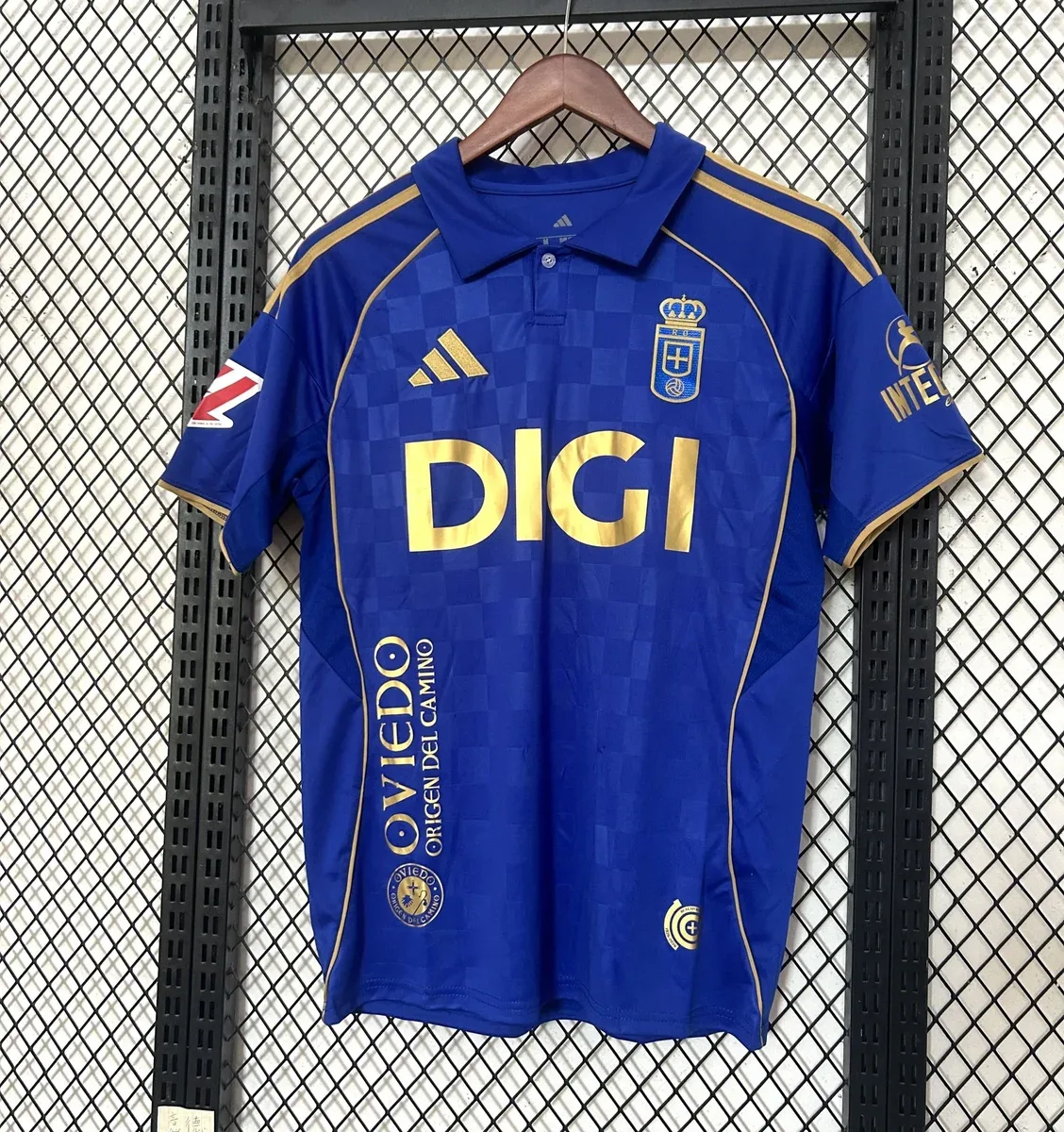 Adidas Adidas Oviedo Home Blue Gold Polo Shirt Blue - 1