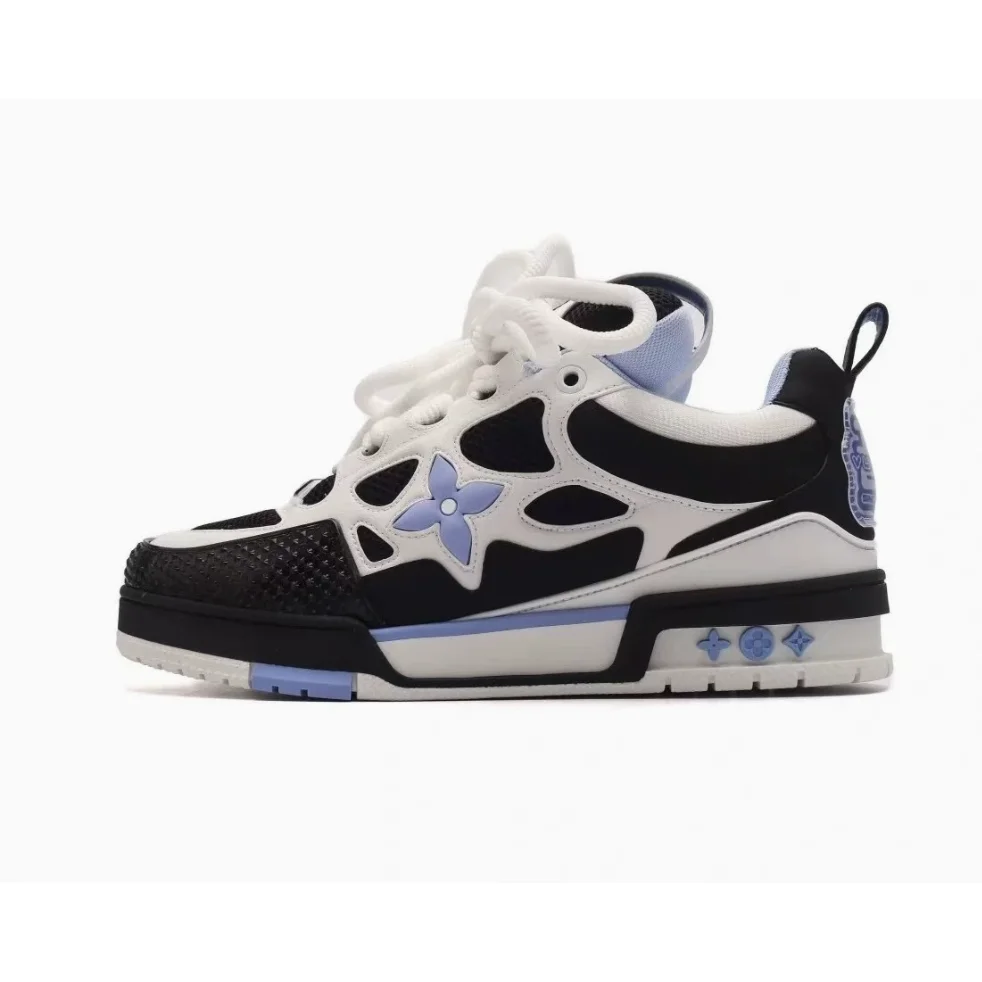 Louis Vuitton Louis Vuitton LV Trainer Black/White/Light Blue Sneaker Multicolor