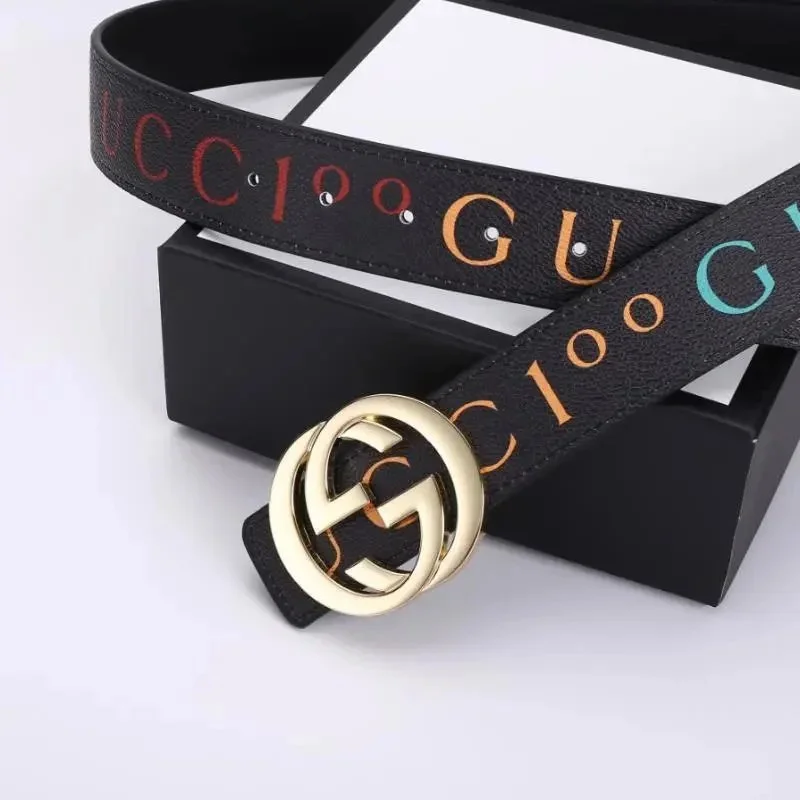Gucci Gucci GG Supreme Multicolor Logo Belt Multicolor