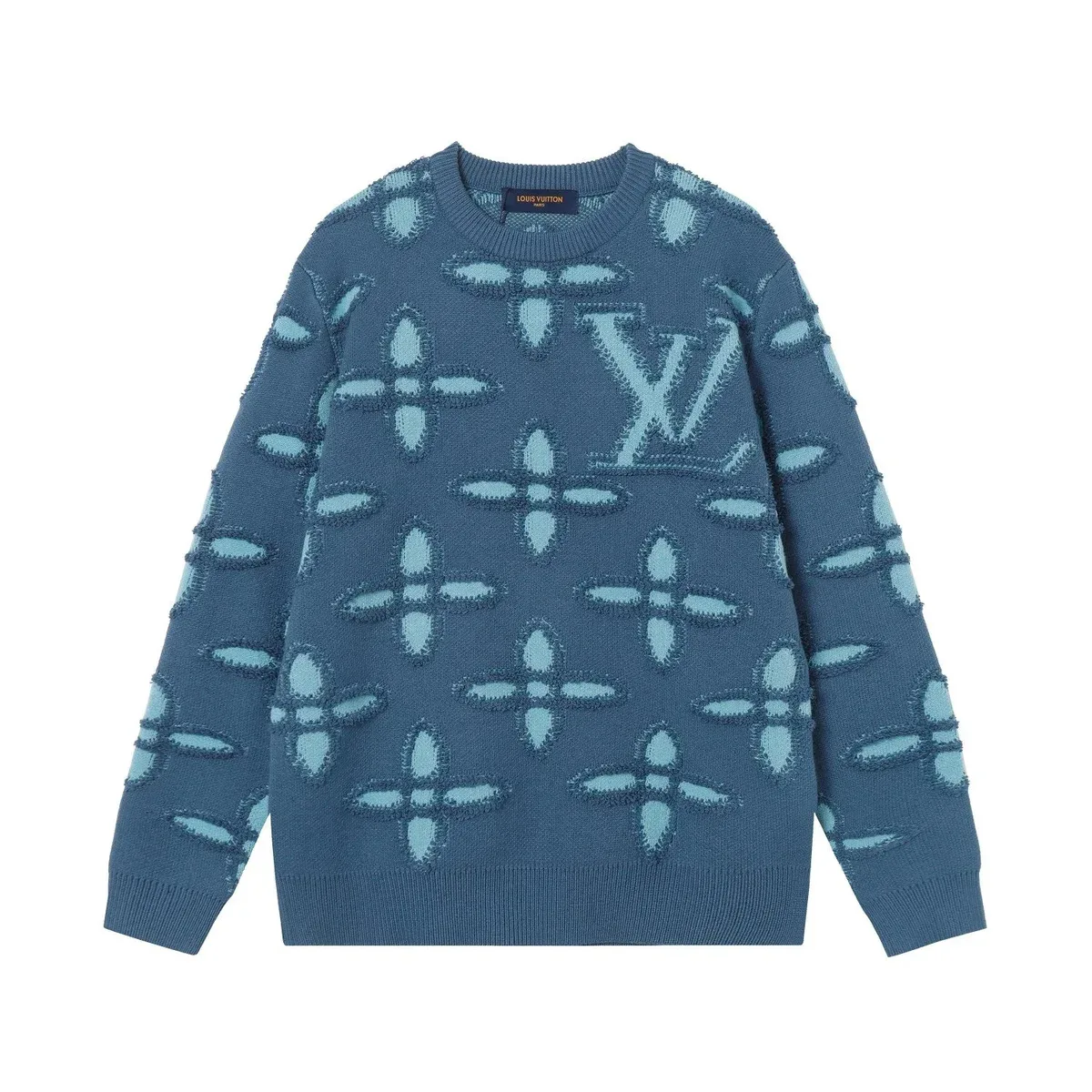 Louis Vuitton Louis Vuitton Monogram Crewneck Sweater Blue Blue